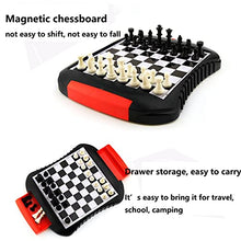 Load image into Gallery viewer, Chess Set Magnetic Travel Drawer Storage Convenient to Carry to School Camping-Educational Toys for Kids and Adults (Color : Black)
