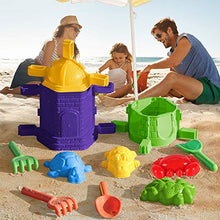 Load image into Gallery viewer, Beach Sand Toys Set for Kids, Beach Toys Includes Sand Toys Castle Sandbox, Animal Molds, Shovels, Rakes, Mesh Bag, Fun Outdoor Games Beach Toys for Toddlers Kids Boys Girls
