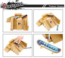 Load image into Gallery viewer, Kidsdream 5pcs Skate Park Kit Ramp Parts for Tech Deck Fingerboard Mini Finger Skateboard Fingerboards Ultimate Parks with 2PCS Finger Boards
