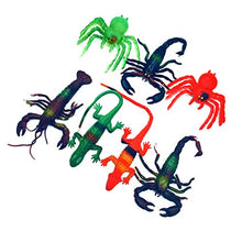 Load image into Gallery viewer, KESYOO 12pcs Halloween Insect Toys Spider Lizard Scorpion Lobster Figurine Horror Prank Toys for Halloween Haunted House Decor (Mixed Color and Style)
