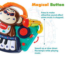 Load image into Gallery viewer, Zooawa Baby Musical Piano Toy 18 24 Months Monkey Piano Keyboard Baby Toys for 1 2 3 Year Old Boys Girls Gifts, Infant Toys with Microphone, DJ Mixer, Light Sounds, Gift for 2 3 Year Old Toddlers Kids
