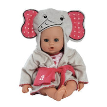 Load image into Gallery viewer, Adora Bath Time 13 Inch Elephant Themed Baby Doll With Quik Dri Body
