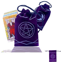 Maeaola Tarot Bag, Rune Bag, Purple Cloth Purse, Gift for Tarot (4.6 X 7.1 inches,One Piece)