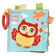 Load image into Gallery viewer, Infant Cloth Book with Rattles Toy, Crinkly Sounds Interactive Toy Fabric Book for Baby Toddler Early Educational Visual Development (Owl)
