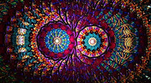 Load image into Gallery viewer, Pop Art Decoration Elliptic Flower Kaleidoscope Wheels Kaleidoscope Made of Dark Brass Traveler Accessory Idea Festival Accessories Burning Man Psychedelic EL
