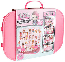 Load image into Gallery viewer, LOL Surprise Fashion Show On-The-Go 4-in-1 Playset and Carrying Case  Display 18+ dolls and Pets Creativity for Kids - Hot Pink Play Set Storage Fashion Studio
