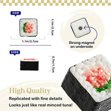 Load image into Gallery viewer, Sushi Magnet Negitoro Roll Sushi Replica with Strong Magnet on Underside
