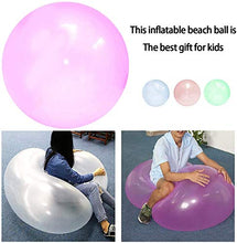 Load image into Gallery viewer, 47 Inch Giant Water Ball Wubble Bubble Ball Toy for Kids Inflatable Fun Bubble Balloon Ball Garden Ball ,Soft Rubber Ball for Outdoor Indoor Party
