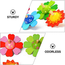 Load image into Gallery viewer, NUOBESTY 4PCS Wood Spinning Tops Toy Painted Wooden Toys Educational Toys Kindergarten Toys Standard Tops Prize Party Favor Goody Bag
