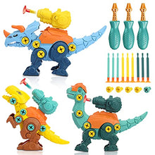 Load image into Gallery viewer, GIFZES 3Pcs Dinosaur Assembly Shooting Toys Dinosaur DIY 3-6 Years Educational Building Toys Games for Toddlers Boys Girls 1
