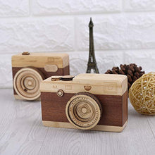 Load image into Gallery viewer, MEIYIN Wooden Music Box Retro Camera Design Classical Melody Birthday Home Decoration
