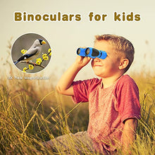 Load image into Gallery viewer, Boysea Real Binoculars for Kids, 8x21 High-Resolution Compact Binocular with Neck Strap, Toy for Sports and Outdoor Play, Spy Gear, Bird Watching, Adventure, Gifts for 3-12 Years Boys Girls (Blue)
