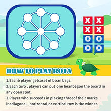 Load image into Gallery viewer, Bean Bag Toss Game for Kids,Easter Kid Bean Bag Toss Game for 2 3 4 5 6 7 8 Girls Boys Birthday Gifts,Foldable Cornhole Board Outdoor Games Toys,Ocean &amp; Turtle Themed Outdoor Ring Toss Game for Kids
