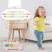 Load image into Gallery viewer, UNIH Baby Toy 12-18 Months, Music Bus Xylophone for Kids Toy, Baby Toys for 1 Year Old Boys and Girls with Building Blocks, Musical Toys for Toddlers 1-3, Early Educational Toys for Toddlers Gift
