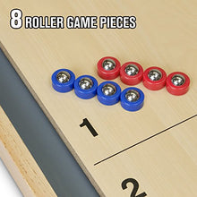 Load image into Gallery viewer, GoSports Shuffleboard and Curling 2 in 1 Table Top Board Game with 8 Rollers - Great for Family Fun (SHFL-01)
