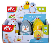 Load image into Gallery viewer, Simba 104010062 ABC Wobble Eggs / Roly-Poly Eggs with Rattle Sound / 10 cm / 6 Months Assorted, Only One Item Supplied
