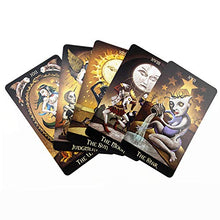 Load image into Gallery viewer, BSWL 78 CardsEvil Moon Tarot, Predicting The Fate of The Future Game Deck Tarot Board Game Playing Cards Evil Moon Tarot Divination Card,Tarot Cards+Bags
