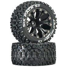 Load image into Gallery viewer, Duratrax Six Pack ST 2.8&quot; 2WD Mounted 1/2&quot; Offset Tires, Black (2), DTXC3562
