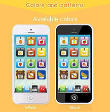 Load image into Gallery viewer, Cooplay White 1:1 Music Phone Toy Yphone Y-Phone Animal Play Cell Phone Learning English Educational Mobile Study Best Gift Prize for Baby Kids Children
