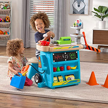 Load image into Gallery viewer, Step2 Stop &amp; Go Market | Kids Pretend Play Store &amp; Toll Booth with Toy Cash Register, Blue
