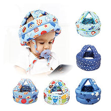 Load image into Gallery viewer, DFGHJ Adjustable AntiFall Shockproof Baby Toddler Safety Head Protection Helmet Kids Hat for Walking Breathable Hat 722 (Color : Blue Little Stars, Size : S(42-58cm))
