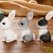 Load image into Gallery viewer, GARNECK Bath Gifts 3pcs Rabbit Piggy Bank Resin Bunny Money Saving Pot Easter Coin Saving Bank Birthday Gift Toy Desktop Decoration Home Dcor
