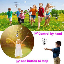 Load image into Gallery viewer, GreaSmart Flying Ball, Kids Soccer Toys Hand Control Helicopter Light Up Ball Mini Drone Magic RC Toys Stocking Stuffers for Kid Boy Girl Outdoor Sport Game Xmas Toy for Boy Fun Gadget
