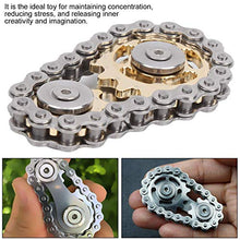 Load image into Gallery viewer, Drfeify Finger Gyroscope, Stainless Steel Finger Sprockets Gyroscope Finger Wheel Gear Chain Decompression Toys
