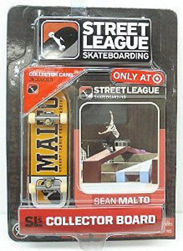 Street League Skateboarding Pro Series 1 Yellow Skateboard & Sean Malto Collector Card Target Exclusive