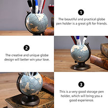 Load image into Gallery viewer, BESPORTBLE World Globe Pen Holder Resin Spinning World Globe Pen Bucket Pen Storage Container Desktop Earth Globe Model Ornament for Children Gift

