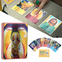 Load image into Gallery viewer, Divination Playing Cards | 45 Card Tarot Set Archangel Oracle Cards | Future Telling Game Home Party Fate Divination Card Adult Children Exquisite Table Card Game Gift Accessory+(3.7 x 2.6in)
