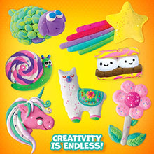 Load image into Gallery viewer, Made By Me Mixy Squish Pastel Mega Pack by Horizon Group USA, Includes 12 oz. of Pre-Made Air Dry Clay, Sensory Play, 12 Colors, 5 Different Crunchy, Bumpy, Soft Textures, Dries Squishy &amp; Smooth
