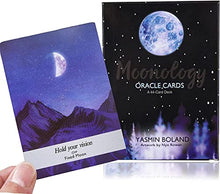 Load image into Gallery viewer, AIEWEV Moon Oracle Tarot Cards Deck, A 44-Card Deck, Fortune Telling Cards Decks,Fortune Telling Game for Beginners
