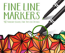 Load image into Gallery viewer, Crayola Fine Line Markers Adult Coloring Set, Gift Age 12+   40 Count
