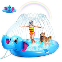 Load image into Gallery viewer, JUOIFIP Splash Pad Yard Sprinkler for Kids &amp; Toddlers Sprinkle Mat Outside Sprinkler Play mat - Upgraded Baby Inflatable Water Pool Summer Outdoor Games Mat Toys Boys Girls Learning Alphabet
