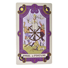 Load image into Gallery viewer, Tarot Cards Costume Props - 4&quot; W x 6 3/4&quot; H, Purple/Gold - 9 Pcs.

