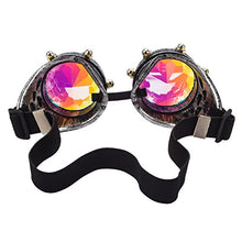 Load image into Gallery viewer, OMG_Shop Kaleidoscope Gem Goggles Vintage Style Outdoor Raves Crystal Lenses
