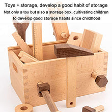 Load image into Gallery viewer, JW-YZWJ Wooden Children&#39;s Multifunctional Tabletop Game Screw Screw Disassembly and Assembly Toolbox Educational Toys
