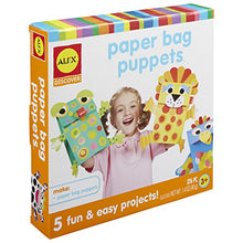 Load image into Gallery viewer, Alex Discover Paper Bag Puppets Kids Art and Craft Activity
