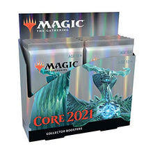 Load image into Gallery viewer, Magic: The Gathering Core Set 2021 (M21) Collector Booster Box | 12 Packs | Min. 4 Rares Per Pack | Latest Set, Model Number: C75100000
