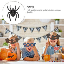 Load image into Gallery viewer, KESYOO 50pcs Plastic Spider Props April Fools&#39; Day Halloween Spider Prank PropsHalloween Party Decorations
