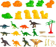 Load image into Gallery viewer, CoolSand 3D Sandbox - Dino Discovery Edition - Set Includes: 1 Pound Moldable Indoor Play Sand, Shaping Molds, Dinosaur Figures and 3D Tray
