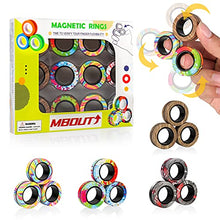 Load image into Gallery viewer, MBOUTrising 12Pcs Magnetic Ring Fidget Toys Set, Graffiti Camo Fingers Magnet Rings, ADHD Stress Relief Magical Spinner Toys for Training Relieves Autism Anxiety, Great Gift for Adults Teens Kids
