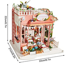 Load image into Gallery viewer, Zerodis Miniature Dollhouse,Wooden Dollhouse Kit 3D Flower Room DIY Assembled House Model with Furniture Birthday Gifts for Girls
