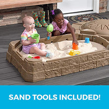Load image into Gallery viewer, Step2 Naturally Playful Sandbox II with Bonus Sand Tools, Tan
