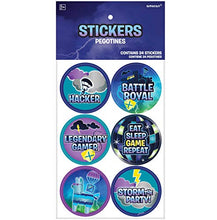 Load image into Gallery viewer, &quot;Battle Royal&quot; Assorted Round Party Favor Stickers | 2&quot; | Pack of 24

