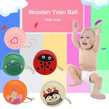 Load image into Gallery viewer, Wooden Yoyo Ball with Cute Cartoon Pattern,Toy Early Education Teaching Toy
