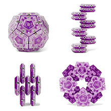 Load image into Gallery viewer, Speks Geode Magnetic Fidget Sphere - Pentagons 12-Piece Set - Quartz - Fun Desk Toy for Adults
