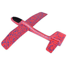Load image into Gallery viewer, Tnfeeon Kids Throwing Flying Foam Glider Planes Toy, Manual Throw Aircraft Airplanes Model Durable Outdoor Sports Games for Boys Girls Children(Red)
