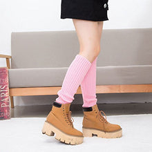 Load image into Gallery viewer, GUAngqi Autumn and Winter Ladies Leggings Knee Socks Leg Warmer Boot Socks Cover,Pink
